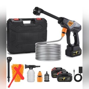 Portable Cordless Pressure Washer – 600 PSI – Dual Battery Kit